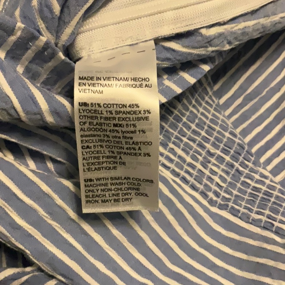 WHBM Blue Striped Women's Top - Picture 8 of 8